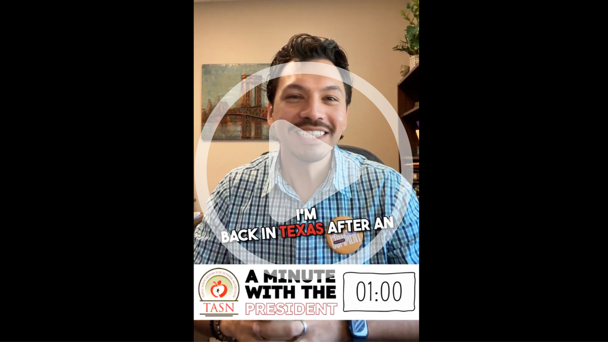 A Minute with the TASN President