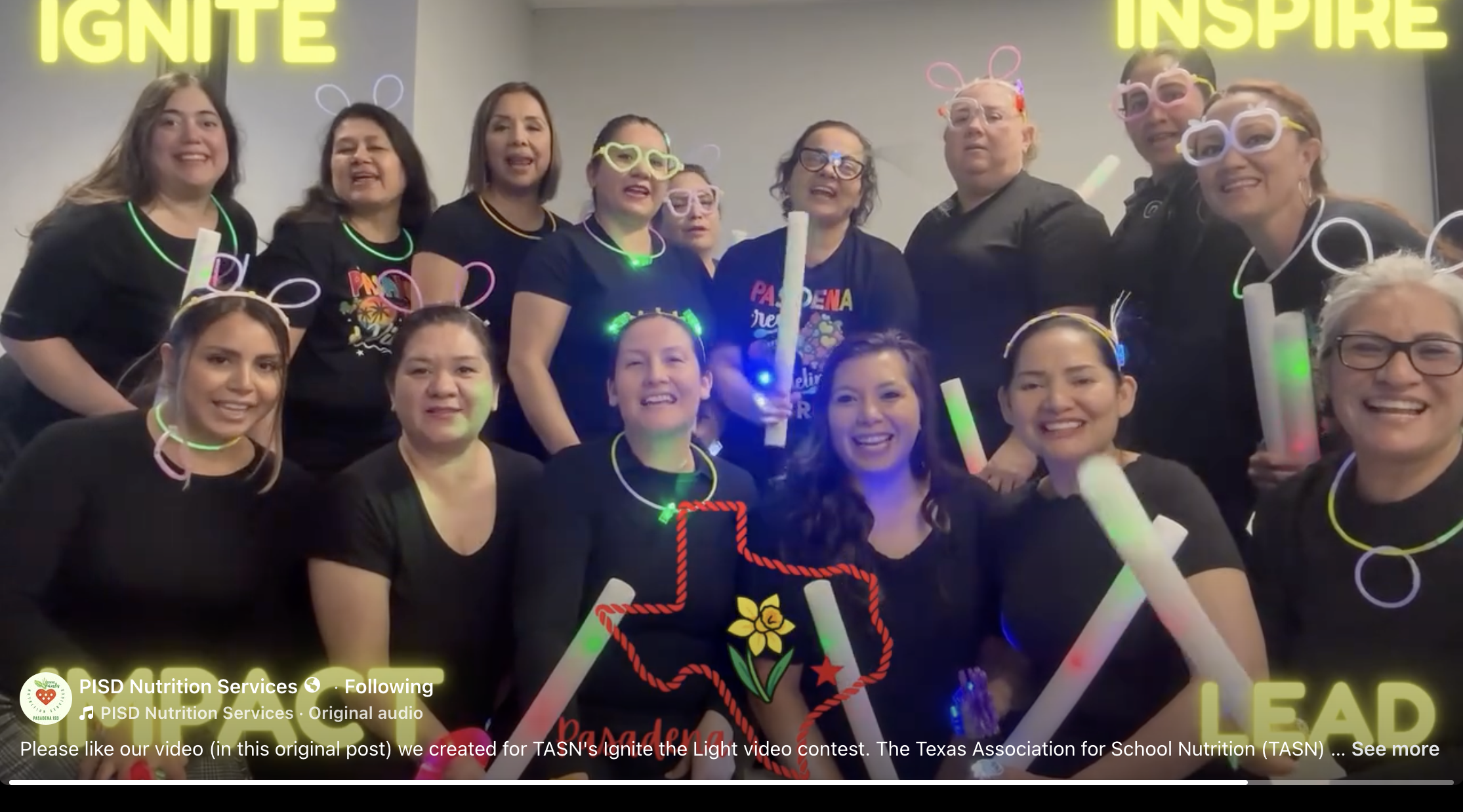Pasadena ISD Nutrition Services Ignite the Light Contest