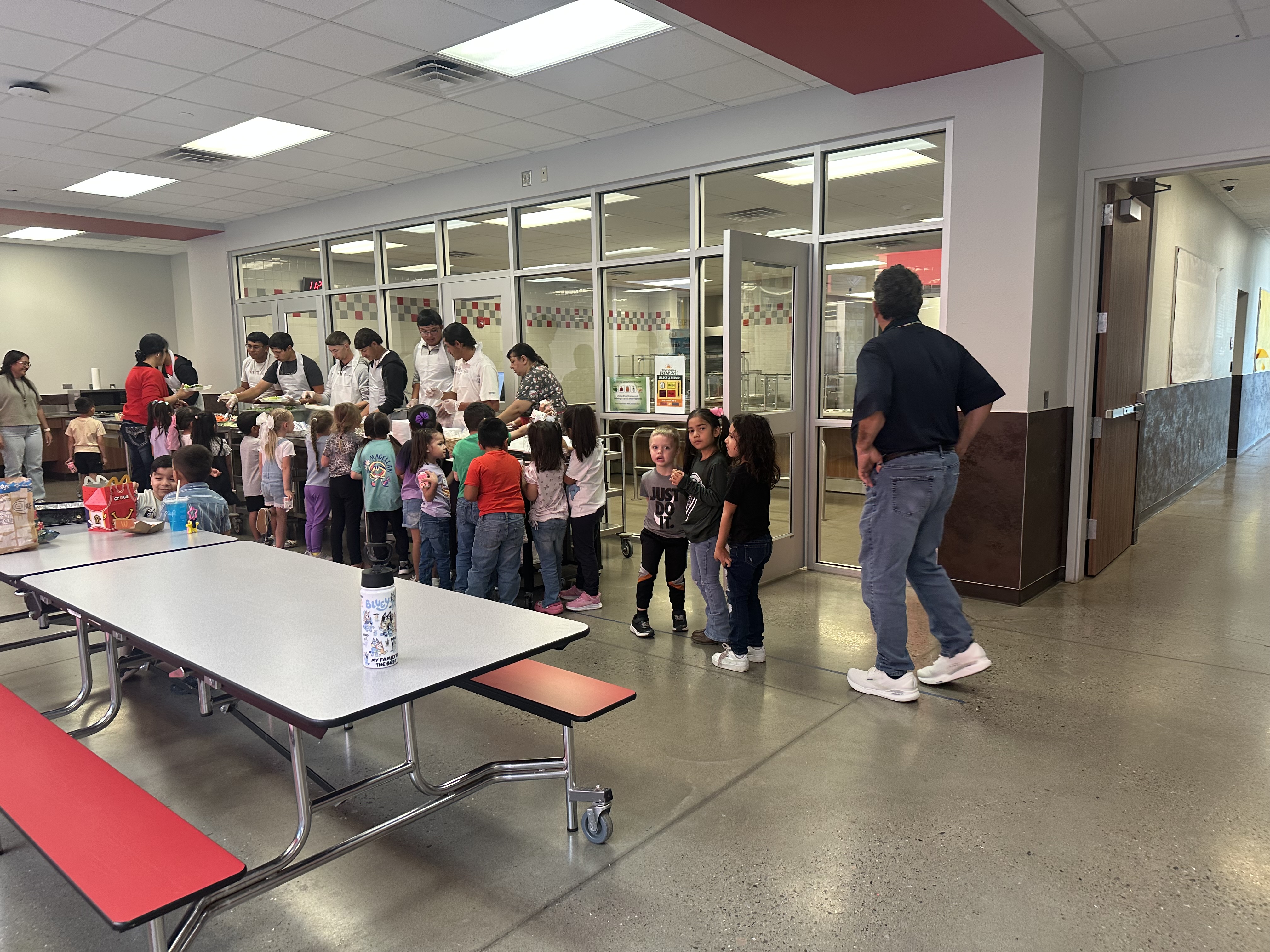 Culberson County-Allamoore ISD students participating in Texas Fruit and Veggie Day