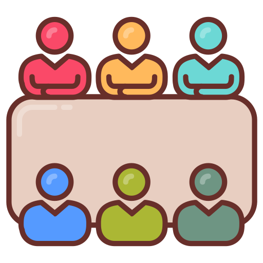 people meeting around a table