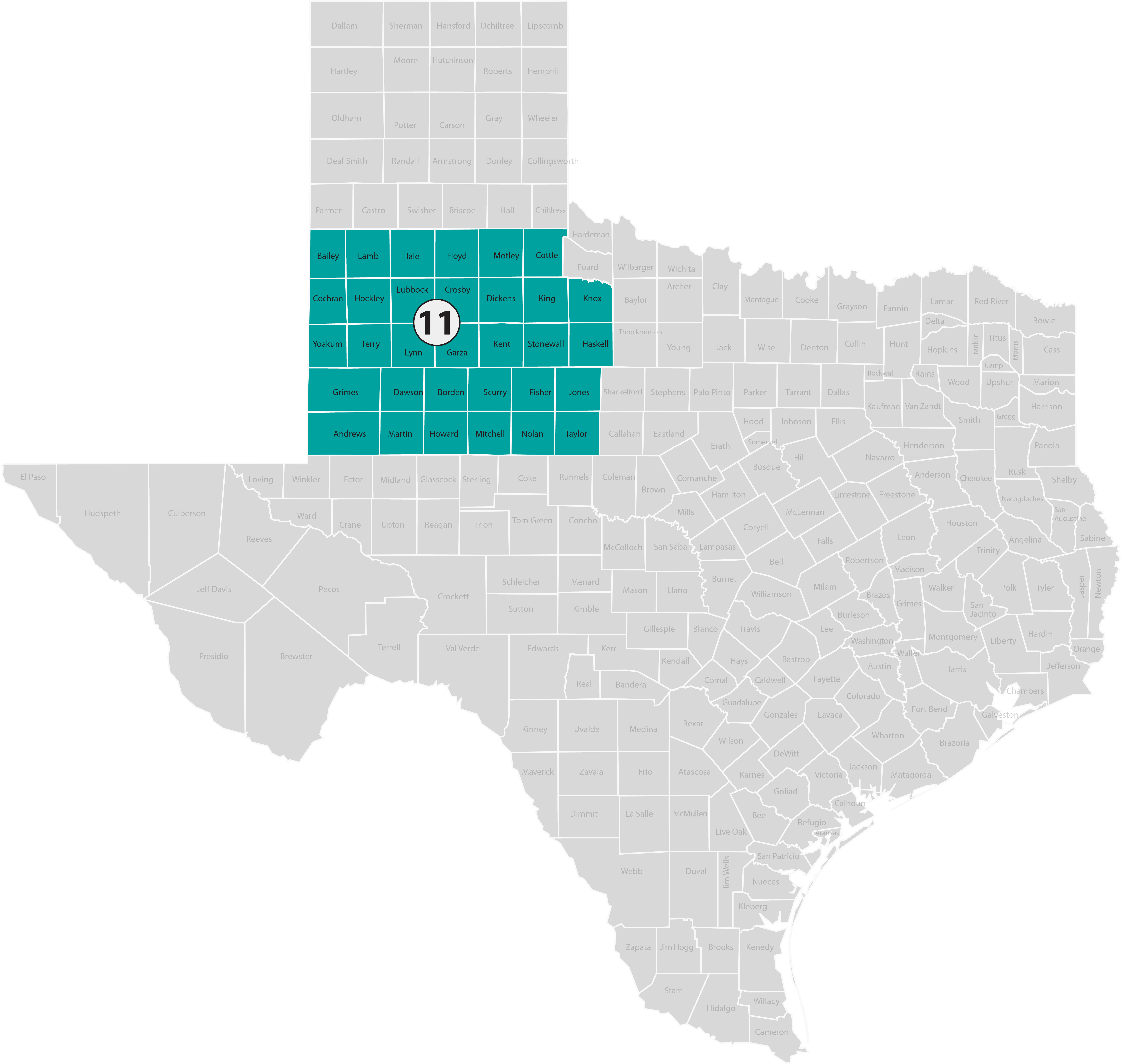 TASN Area 1 map