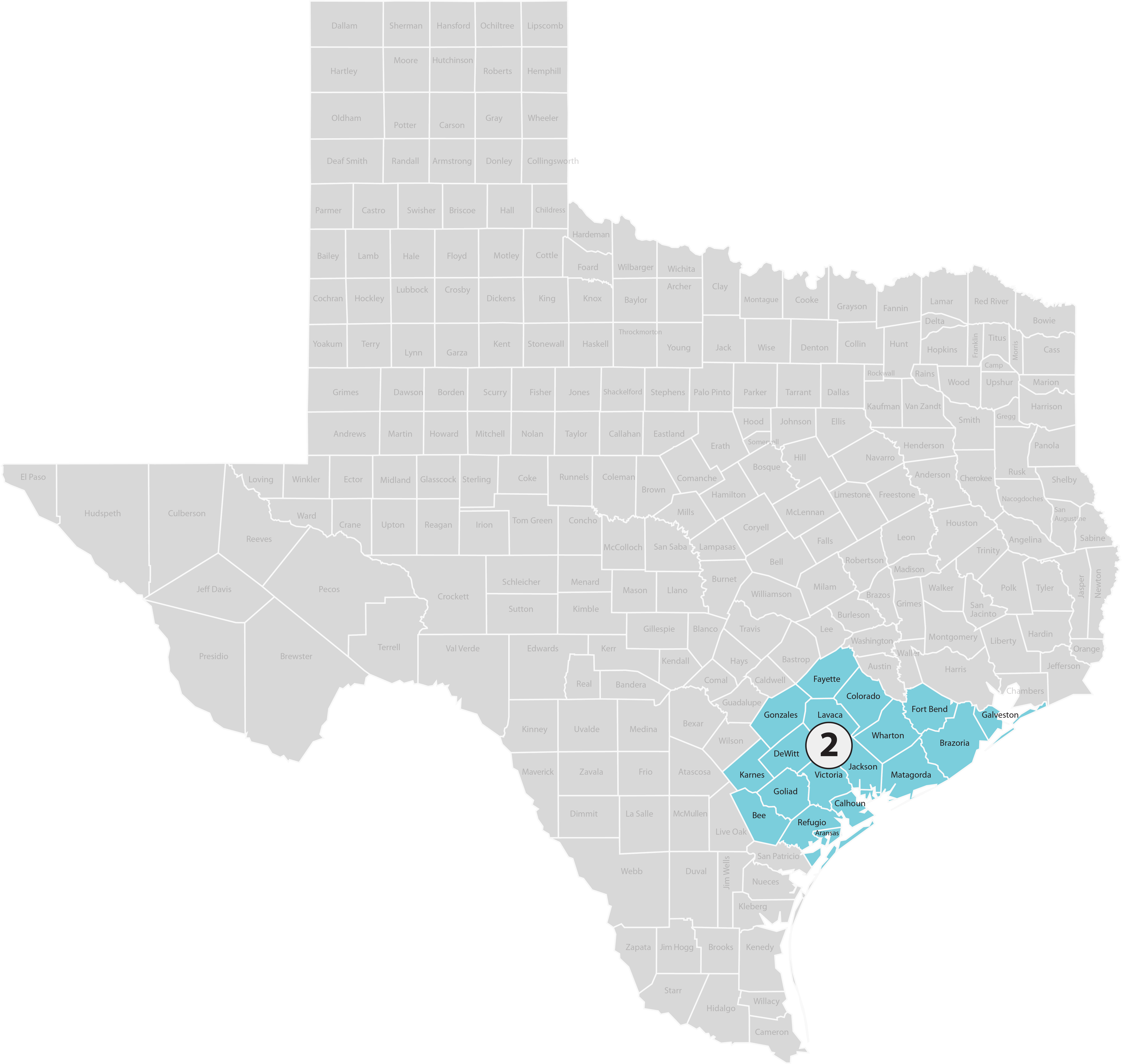 TASN Area 2 map