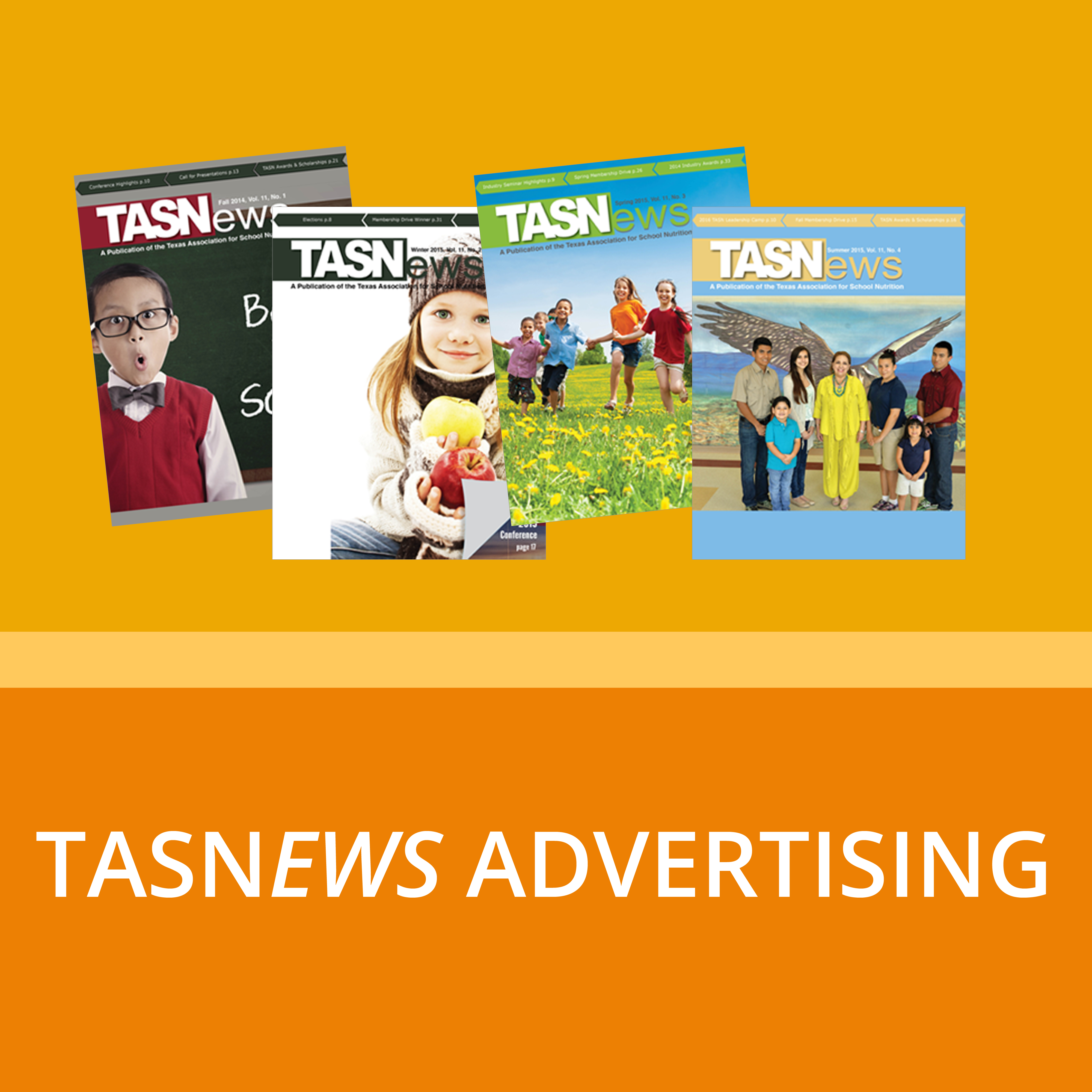 TASNews magazine covers